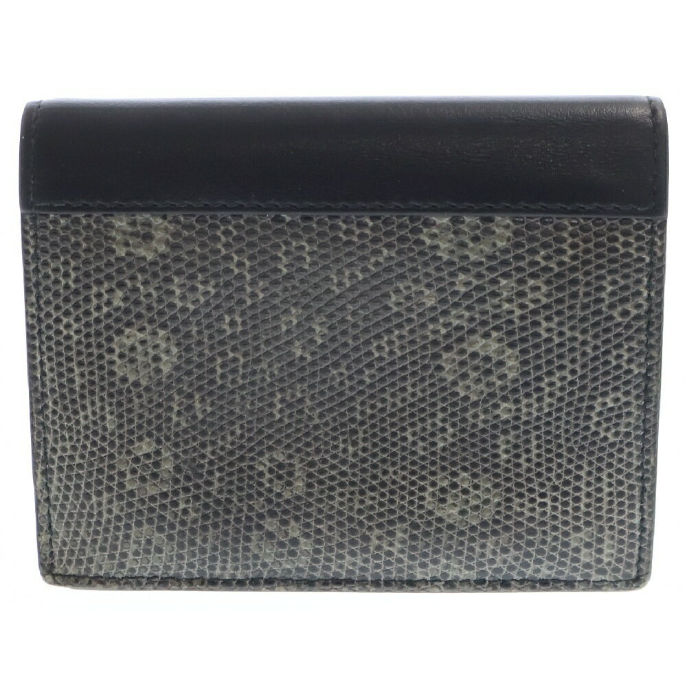 Prada Khaki Wallet Black Python Green - image 1